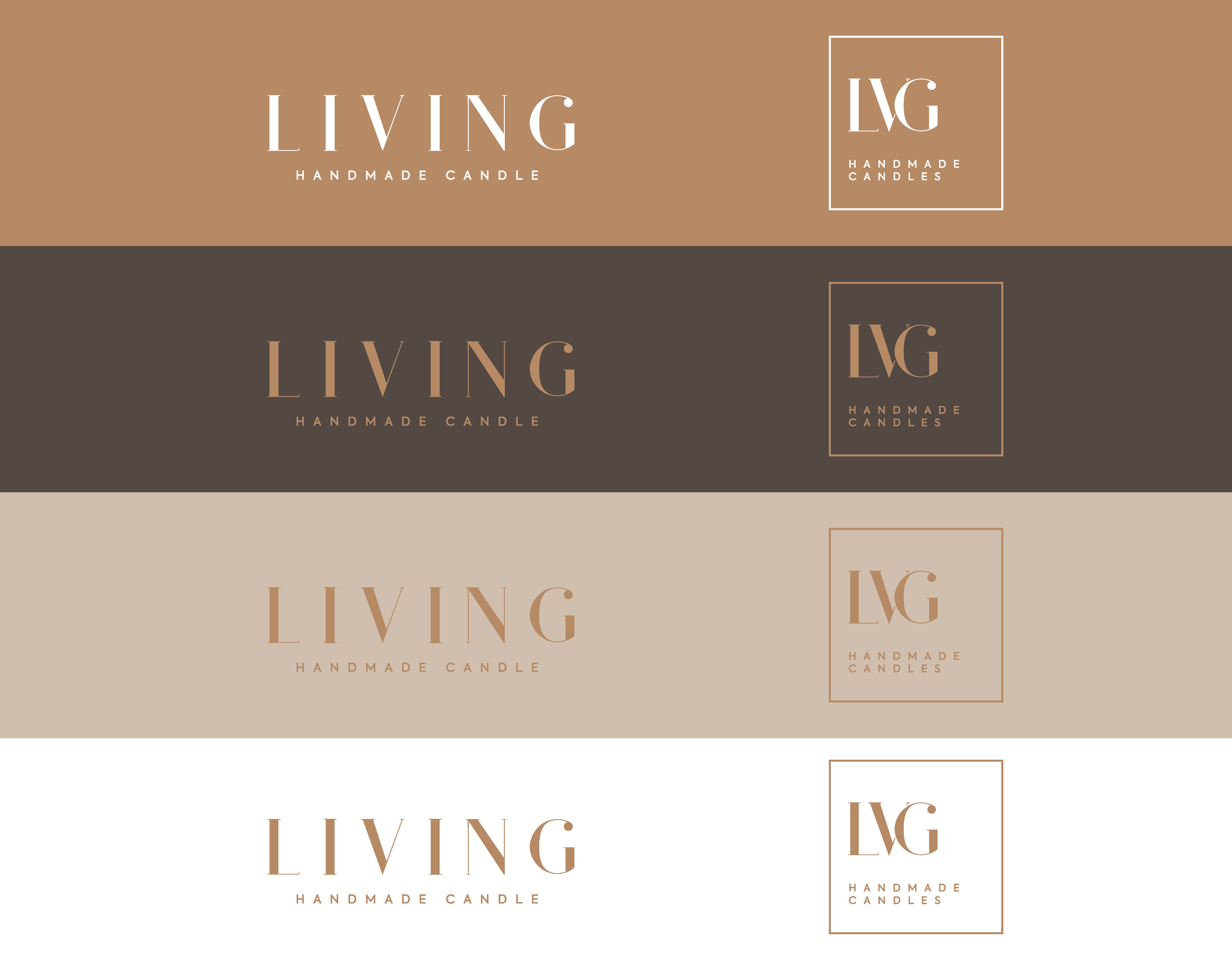 Detalhe de Living Candles | Logotipo e Rótulos
